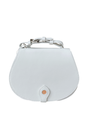 Marilyn's French White Leather Handbag