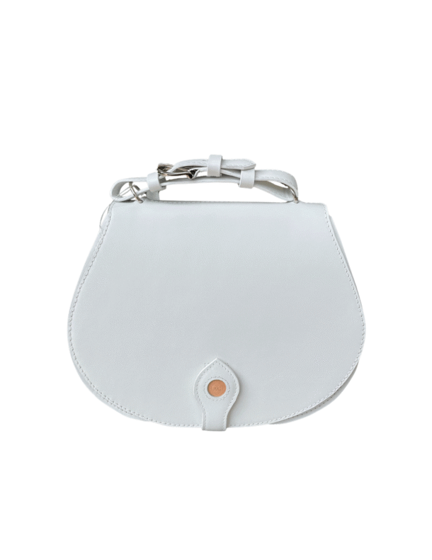 Marilyn's French White Leather Handbag