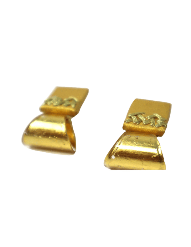 Marilyn's Belgium Rectangle Glass Earrings