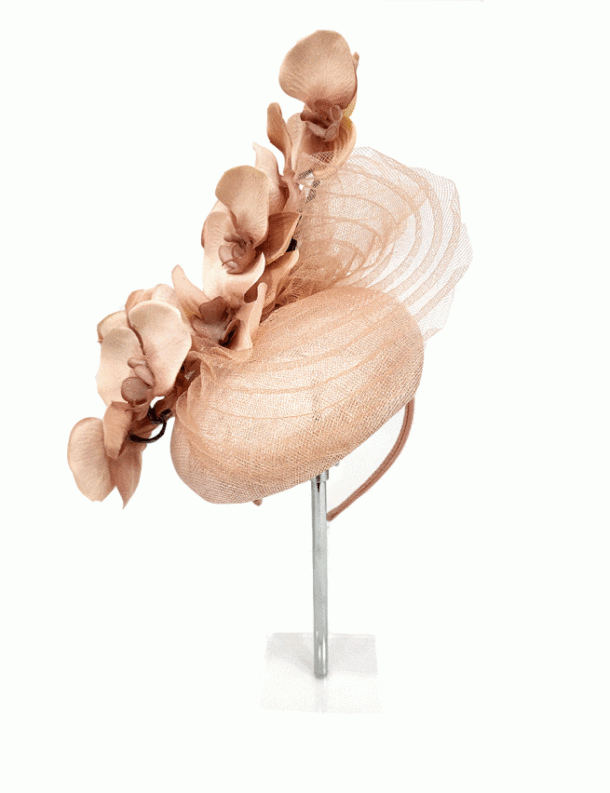 Marilyn's English Peach Fascinator