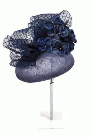 Marilyn's English Cobalt Blue Fascinator