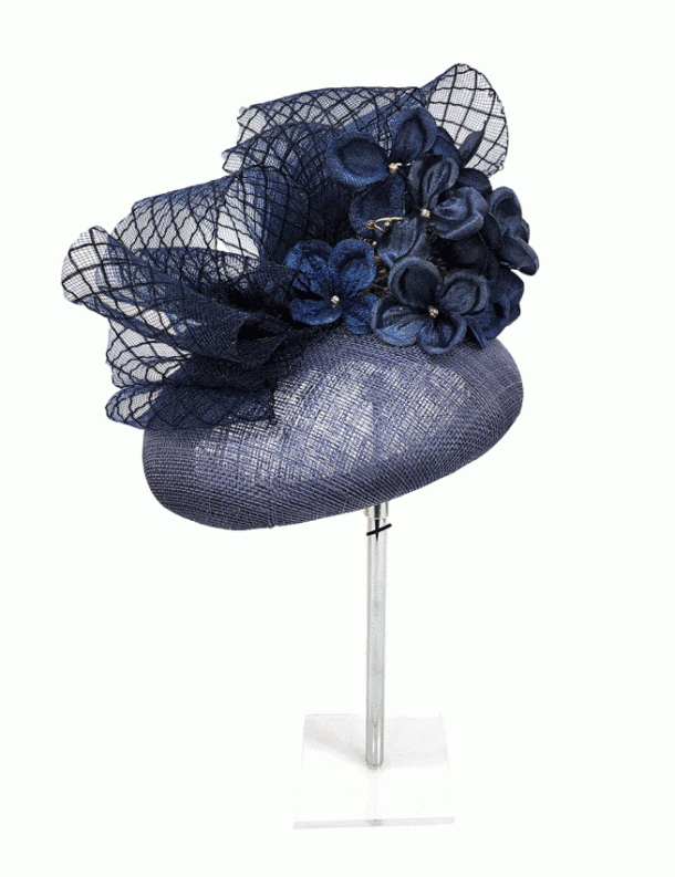 Marilyn's English Cobalt Blue Fascinator