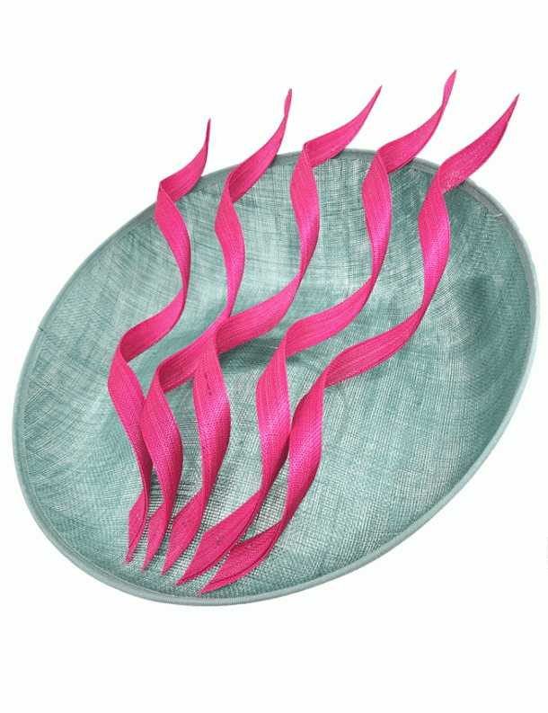 Marilyn's English Turquoise Waves Hat