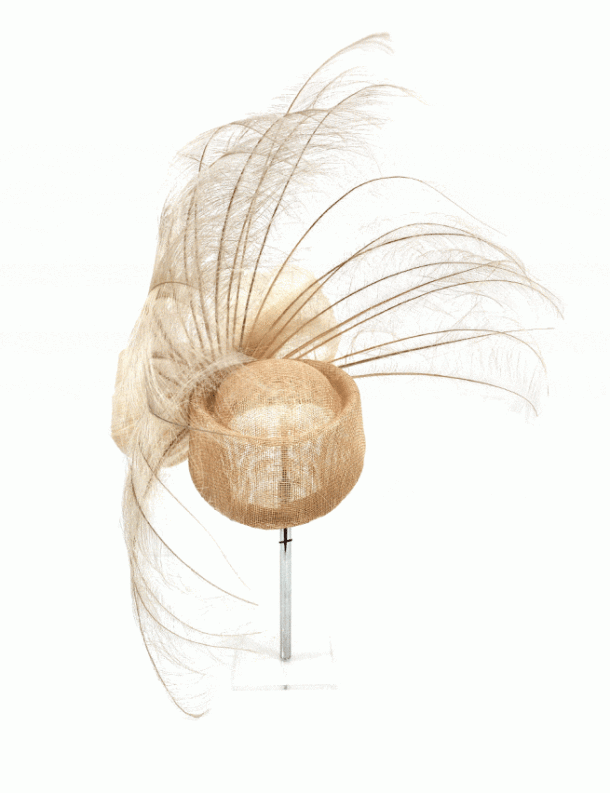 Marilyn's English Golden Fan Fascinator