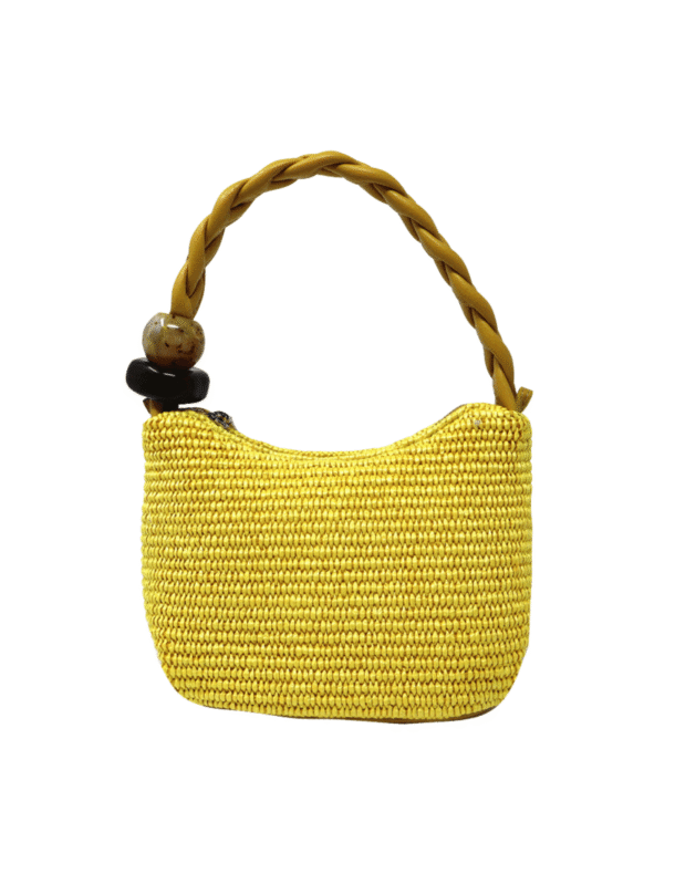 Marilyn's Italian Woven Fabric Leather Handbag Crossbody