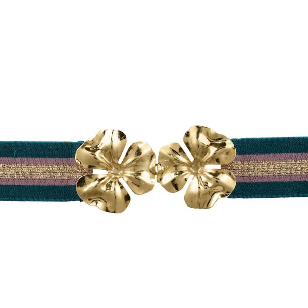 Marilyn's Spanish Teal Orchid Belt