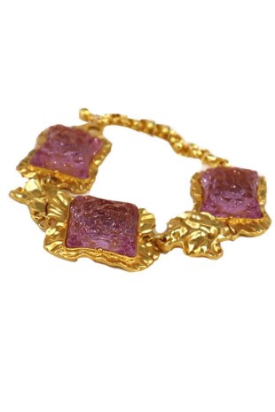 Marilyn's French Lavender Gold Bracelet