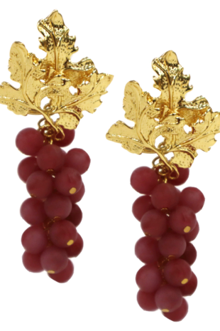 Marilyn's French Grapes of Wrath Earrings