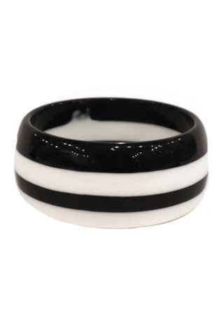 Marilyn's French Black Striped Bracelet