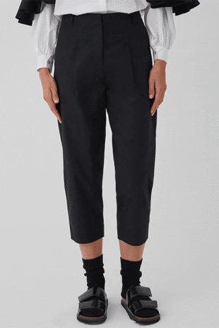 Marilyn's Marble Cropped Black Pant