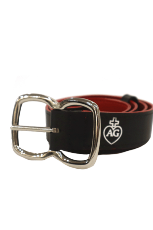 Marilyn's French Reversible Leather Red/Black Belt