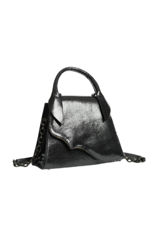 Marilyn's French Black Embossed Leather Handbag