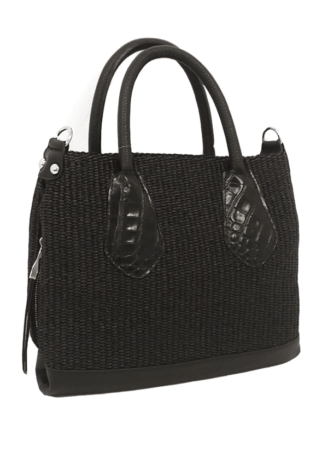 Marilyn's Italian Black Fabric Handbag