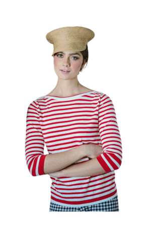 Marilyn's Italian Red Stripe Knit Top