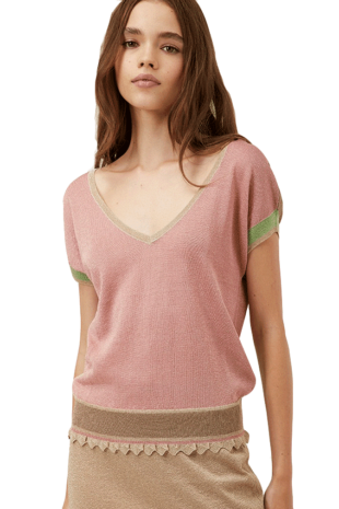 Marilyn's Italian Peach Knit Top