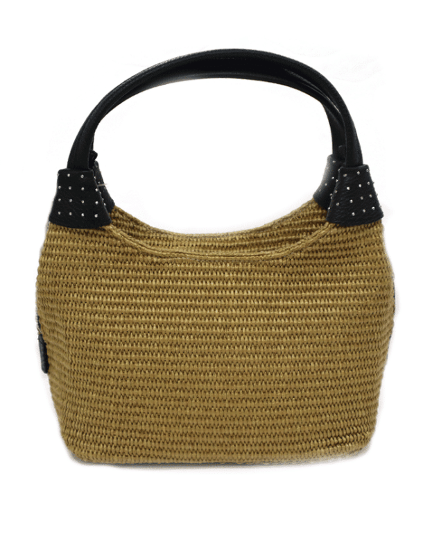 Marilyn's Woven Fabric Leather Italian Bag Crossbody