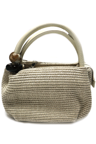 Marilyn's Woven Fabric Leather Italian Bag Crossbody