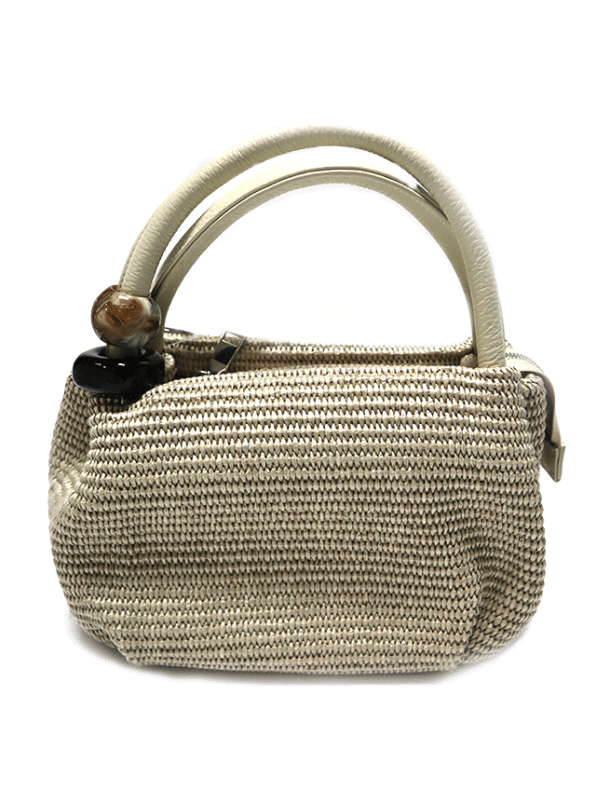 Marilyn's Woven Fabric Leather Italian Bag Crossbody