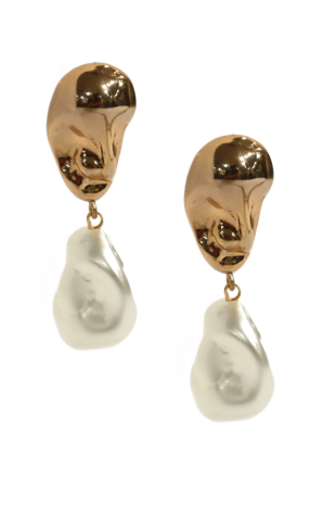 Marilyn's Italian Golden Pearl Earrings