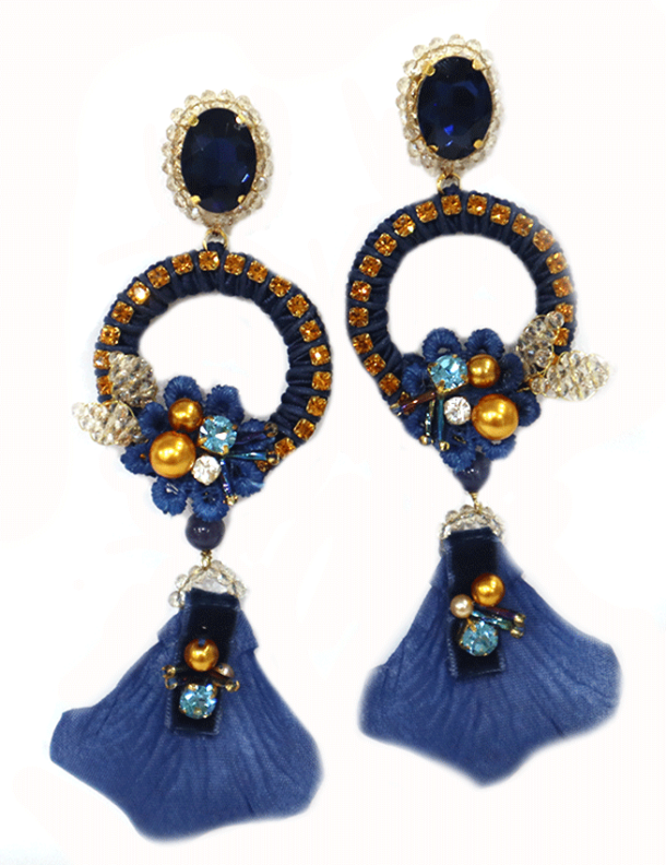 DANUB FABULOUS UNIQUE CHANDELIER LIGHT EARRINGS