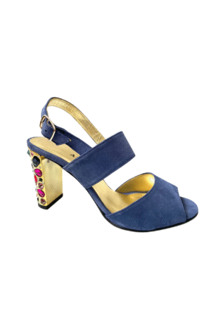 Marilyn's Fora Designer Heel Sling Back Open Toe Shoes