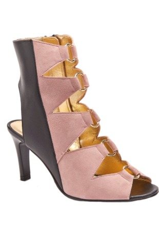 FINKA FABULOUS LOW HEEL OPEN TOE SHORT BOOT