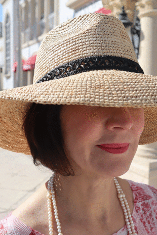 Marilyn's Unisex Crushable Raffia Fedora Hat