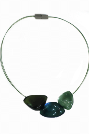 Marilyn's MX532 French Plexiglass Contemporary Design Necklace