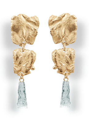 Marilyn's Mfbo3 Unique Gold Mirror Pierced Earring