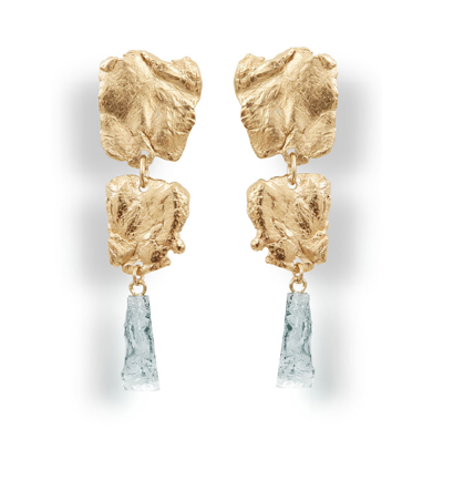 Marilyn's Mfbo3 Unique Gold Mirror Pierced Earring