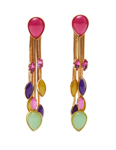 Marilyn's Best Long Colorful Fashion Clip Earring