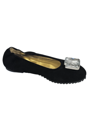 Marilyn's Flat Waterproof Sole Suede Dress Shoe