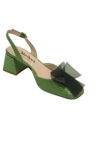 Marilyn's Luxury Italian Slingback Low Block Heel