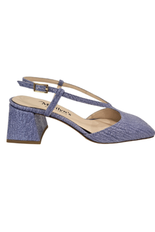 Marilyn's Luxury Italian Slingback Closed Toe Low Heel Shoes