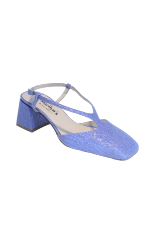 Marilyn's Luxury Italian Slingback Closed Toe Low Heel Shoes