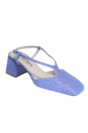 Marilyn's Luxury Italian Slingback Closed Toe Low Heel Shoes