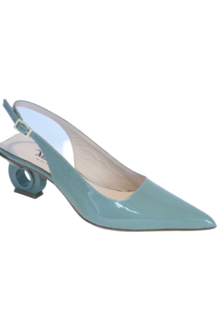 Marilyn's Luxury Italian Low Block Heel Pointed Toe Shoe