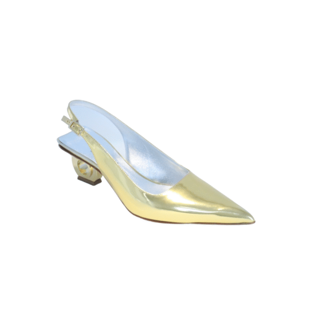 Marilyn's Luxury Italian Low Heel Pointed Toe Slingback Shoe