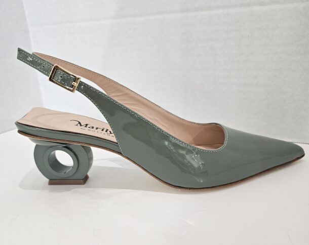 Marilyn's Luxury Italian Low Block Heel Pointed Toe Shoe