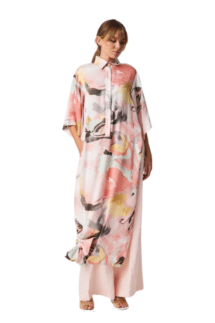 MARILYN'S FABULOUS PRINT VISCOSE LONG DRESS