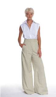 MARGA Special European  Sleeveless stretch poplin slim fit shirt