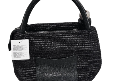 MARILYN'S WOVEN LEATHER HANDLE GRIP AND CROSSBODY HANDBAG
