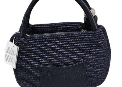 MARILYN'S WOVEN LEATHER HANDLE GRIP AND CROSSBODY HANDBAG