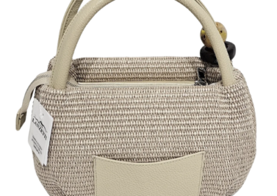 MARILYN'S WOVEN LEATHER HANDLE GRIP AND CROSSBODY HANDBAG