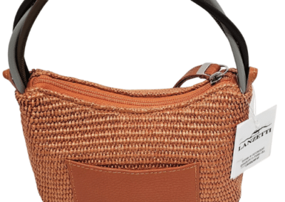 Small Woven Grip and Crossbody Bag