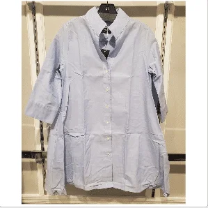 MARILYNS GUS BLOUSE BLUE 100% COTTON