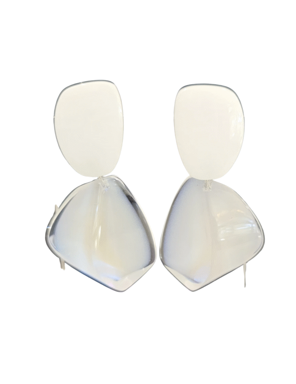 MARILYN'S FABULOUE PLEXI PIERCED EARRINGS