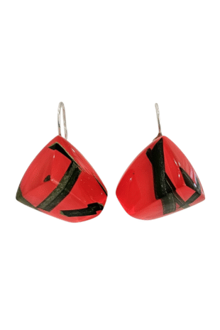 Great Red Pierced Earrings
