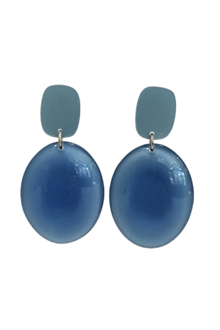 Large Plexi Pierced and Clip Earrings