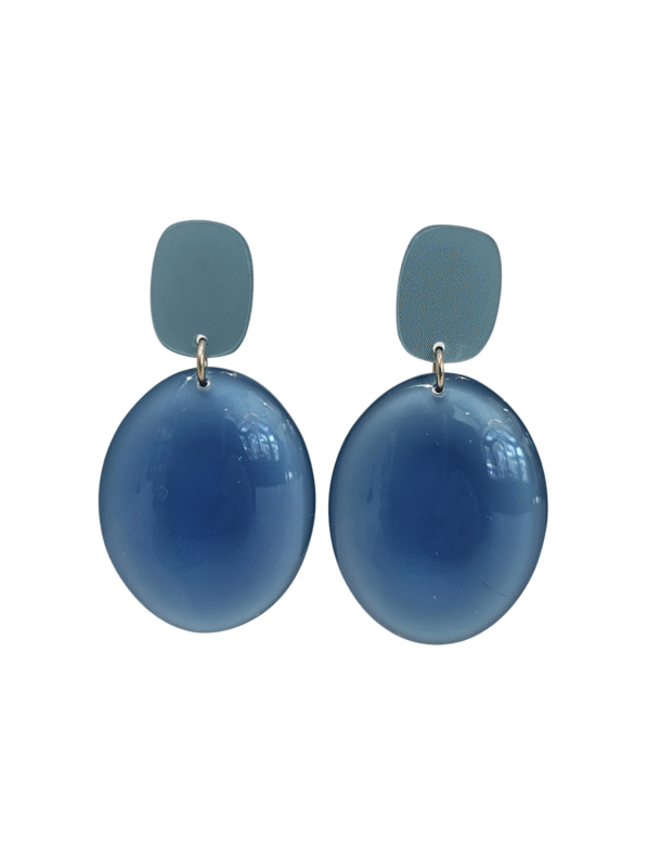 Large Plexi Pierced and Clip Earrings